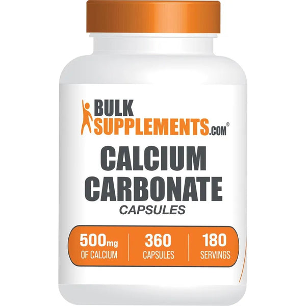 Capsulas De Carbonato De Calcio 500 Mg Suplemento Sin Gluten