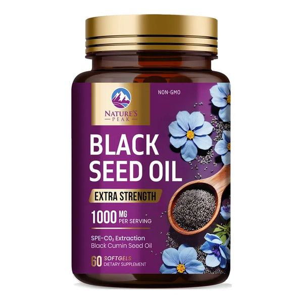 Capsulas Aceite De Semilla Negra 1000mg Potentes Para Salud Y Belleza