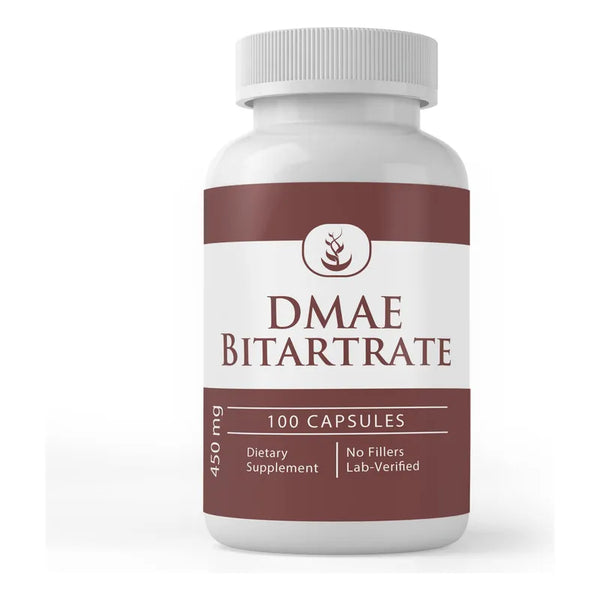 Bitartrato Dmae 100 Cápsulas Suplemento Natural Puro Sin Aditivos