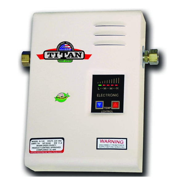 Calentador De Agua Eléctrico Sin Tanque Titan N-120 220v Ahorro Energético