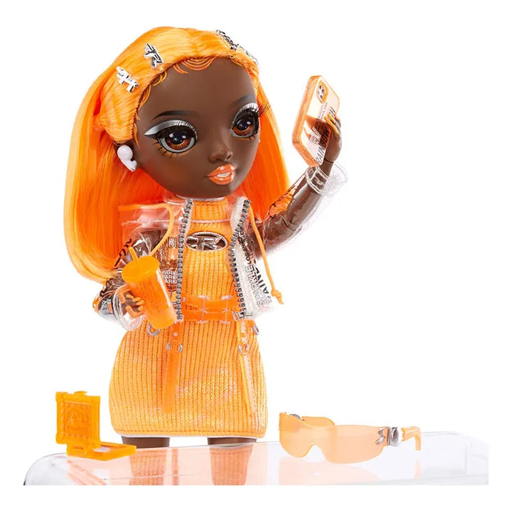 Rainbow High Michelle - Muñeca De Moda Naranja. Ropa De Moda - Imagen 5