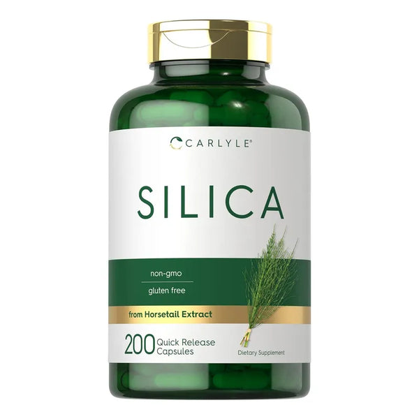 Capsulas Silice 200 Unidades Extracto Cola De Caballo Carlyle Sin Gluten