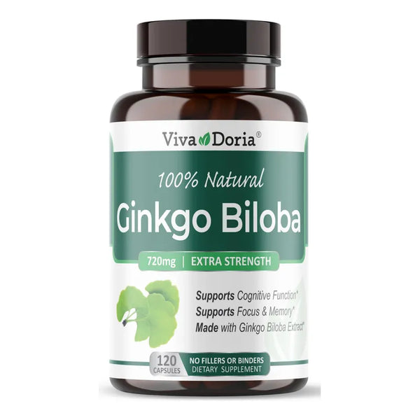 Ginkgo Biloba 720 Mg Mejora La Memoria Viva Doria 120 Capsulas