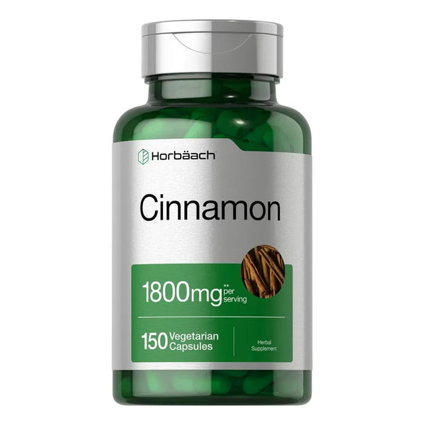 Cápsulas De Canela De Ceilán Horbaach Suplemento Vegano Potente 1800 Mg