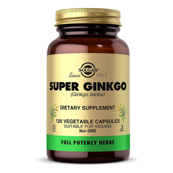 Super Ginkgo Biloba Solgar Vegano Sin Gluten Para Tu Cerebro