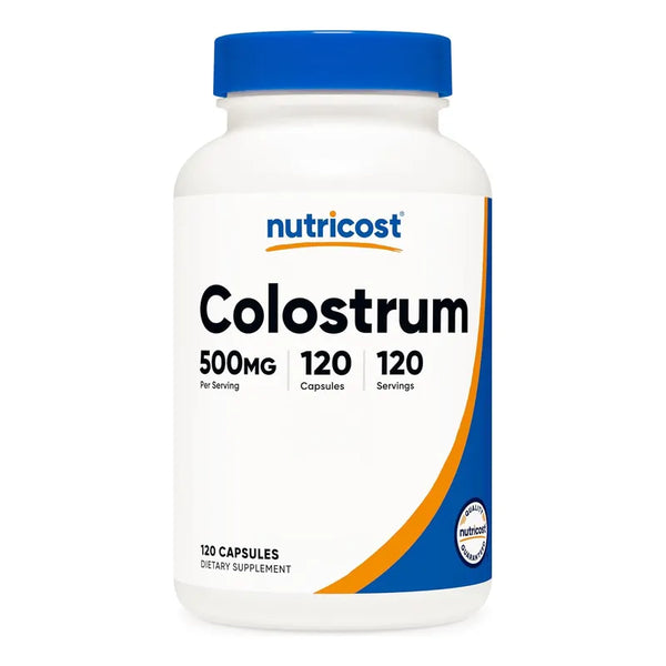 Calostro 500 Mg 120 Cápsulas Nutricost Altas En Inmunoglobulinas