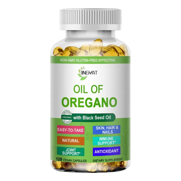 Aceite De Orégano Organico En Cápsulas Blandas Salud Digestiva Y Mas