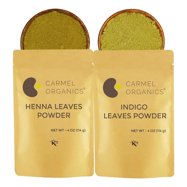 Combo Henna E Índigo Orgánicos Para Cabello Natural Y Sin Químicos