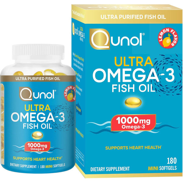 Aceite De Pescado Ultra Omega 3 Mini Capsules Sabor A Limón Beneficios Cardíacos