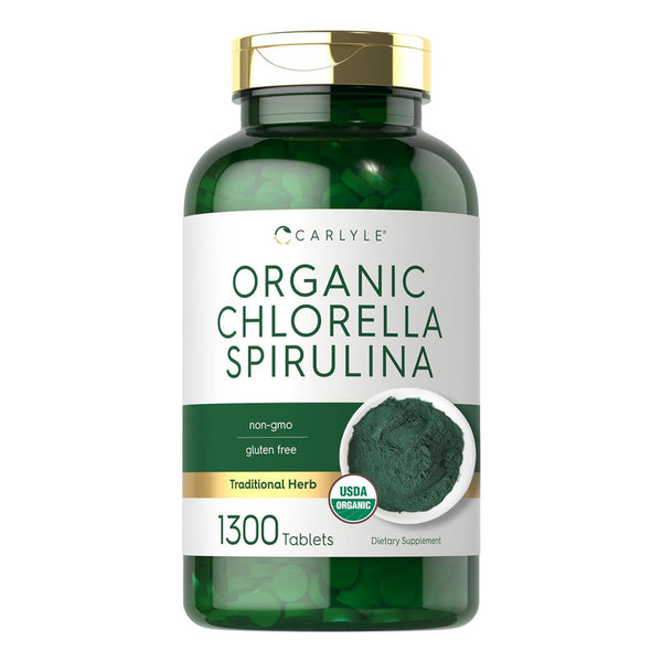 Tabletas Chlorella Espirulina Carlyle Energiza Y Equilibra Tu Vida
