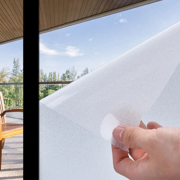 Película De Privacidad Para Ventanas Protección UV Sin Adhesivo