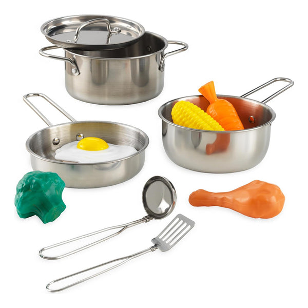 Set Utensilios De Cocina Deluxe KidKraft 11 Piezas Juego Realista