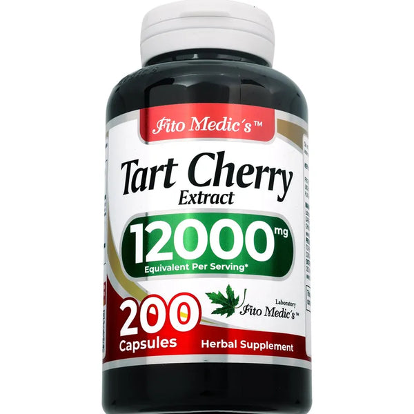 Capsulas De Cereza Agria 12000 Mg 200 Unidades Absorcion Alta