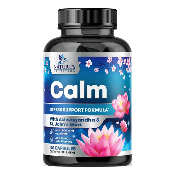 Apoyo Natural Con Ashwagandha Gaba Magnesio Calmante No Transgenico Vegano Sin Gluten