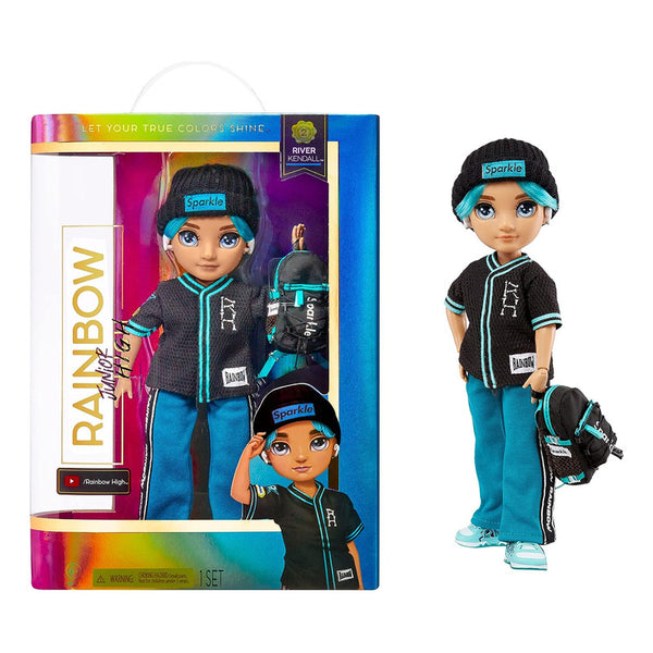Muñeca Rainbow High River Kendall 9 Pulgadas con Mochila Funcional y Accesorios