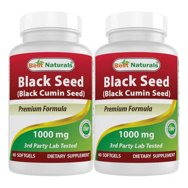 Aceite De Semilla Negra 1000 Mg Capsulas Prensado En Frio Sin Gluten