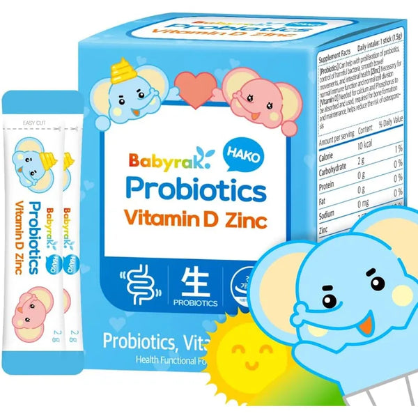 Barras Vitamina D Zinc Probióticos Babyrak Apoyo Inmunológico