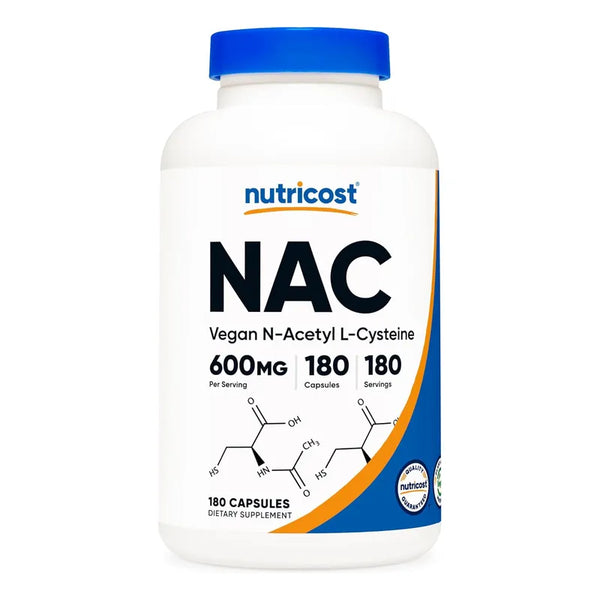 Cápsulas De N-acetil L-cisteína 600mg 180 Unidades Veganas