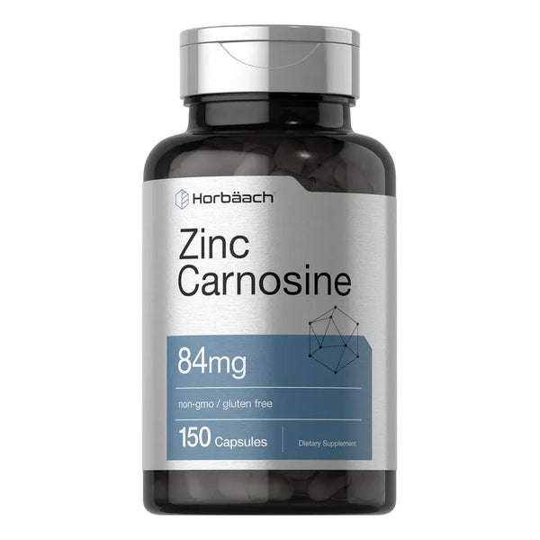 Capsulas Zinc Y Carnosina Horbäach 150 Unidades Liberacion Rapida