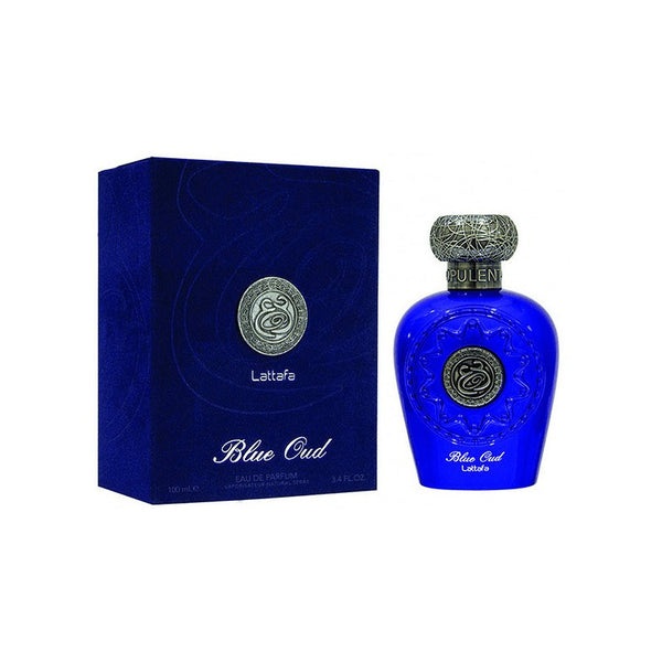 Perfume Lattafa Blue Oud 100 Ml Edp Con Fragancia Intensa Y Larga Duración