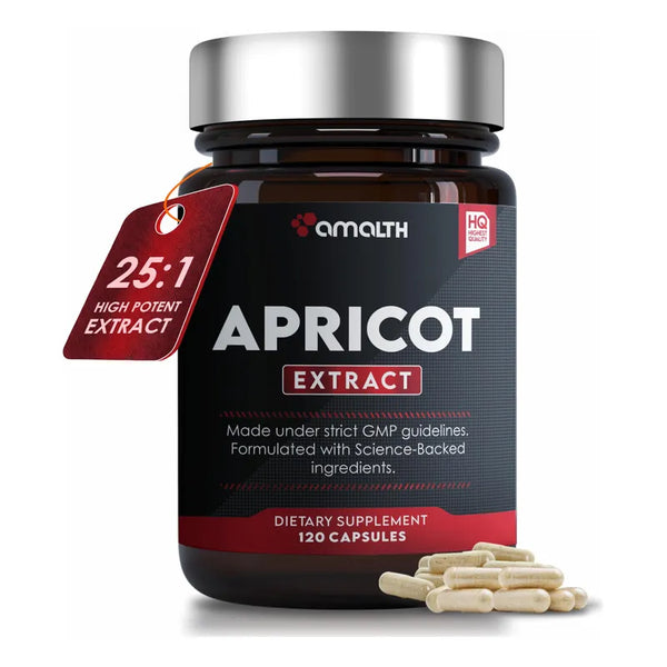 Capsulas De Extracto De Albaricoque 500 Mg Formula Vegana Saludable