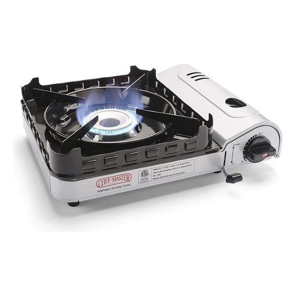 Estufa Portátil Butano Chefmaster De 15000 BTU Con Ignición Eléctrica