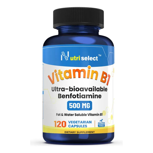 Capsulas De Vitamina B1 Benfotiamina 500 Mg 120 Unidades Vegano