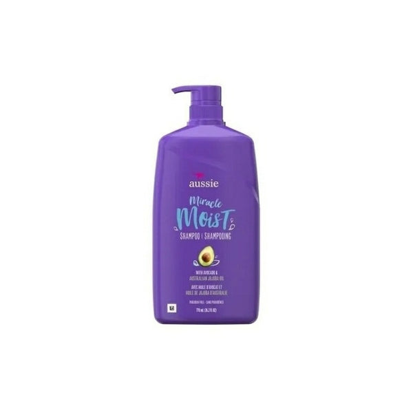 Shampoo Aussie Miracle Moist 778ml Importado Ideal Para Hidratación