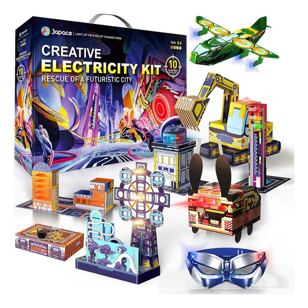 Kits de Ciencia Electricidad Japace 10 Proyectos STEM para Niños de 8 a 14 Años