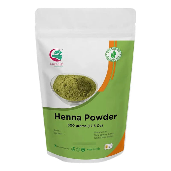 Coloración En Polvo De Henna Rojo Puro Yogi's Gift Cabello Natural