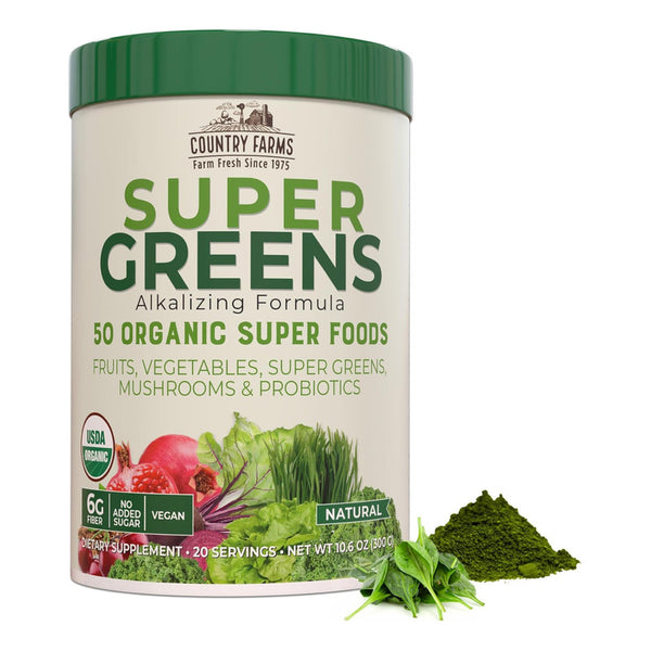 Bebida Verde Super Alimentos Country Farms Super Greens Control De Peso Y Energia