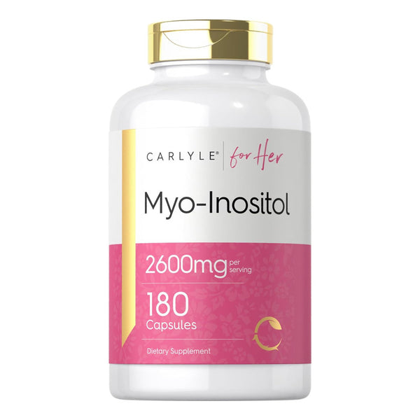 Myo-Inositol 2600mg Carlyle Suplemento Para Funcion Ovarica 180 Caps
