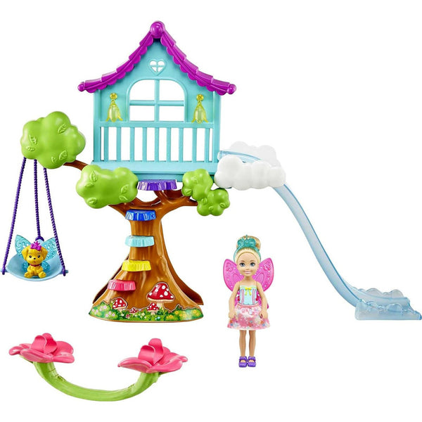 Barbie Dreamtopia Chelsea Hada Casa Del Árbol Juego Imaginativo Y Accesorios Mágicos