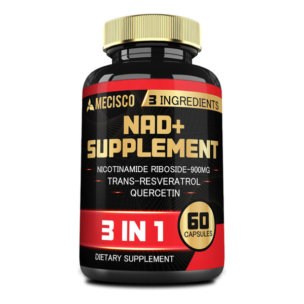 Suplemento Nad 3 En 1 1200 Mg Ribosida De Nicotinamida Con Resveratrol Y Quercetina