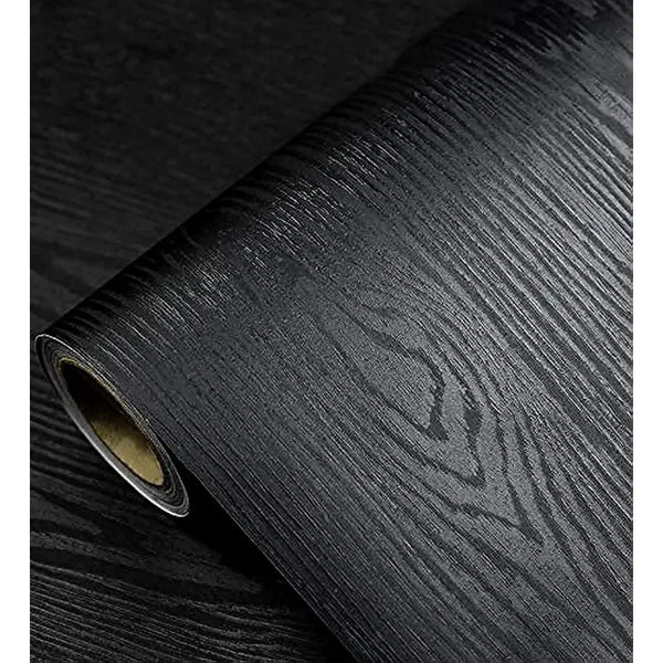 Papel Pintado Efecto Madera Negra Despegar Y Pegar Resistente Al Agua