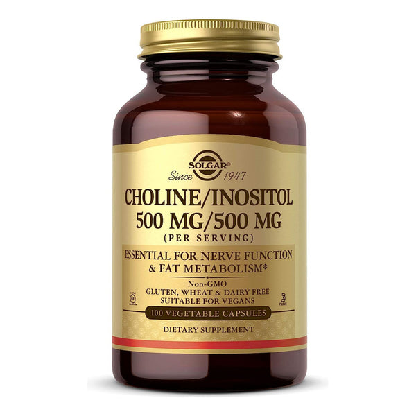 Solgar Colina Inositol 500 Mg Salud Del Higado 100 Capsulas Vegetales