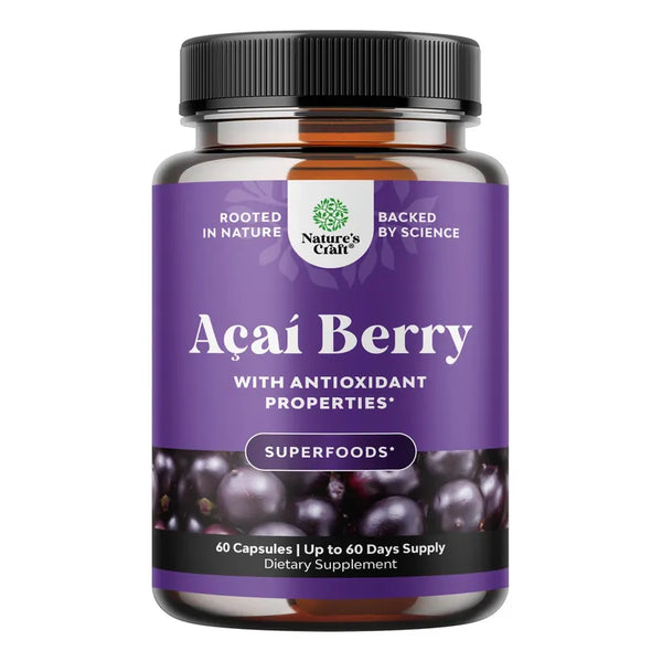 Capsulas De Acai Berry Antioxidante Mejora Cognitiva Y Energetica