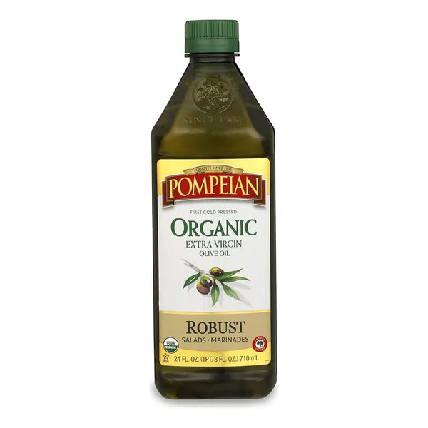 Aceite De Oliva Virgen Extra Organico Pompeian Robusto Prensado En Frio