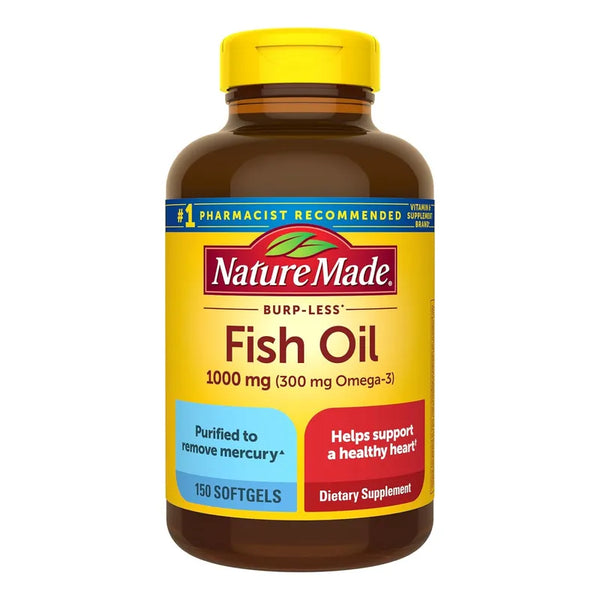 Aceite De Pescado Sin Eructos Omega 3 Nature Made Salud Cardiovascular