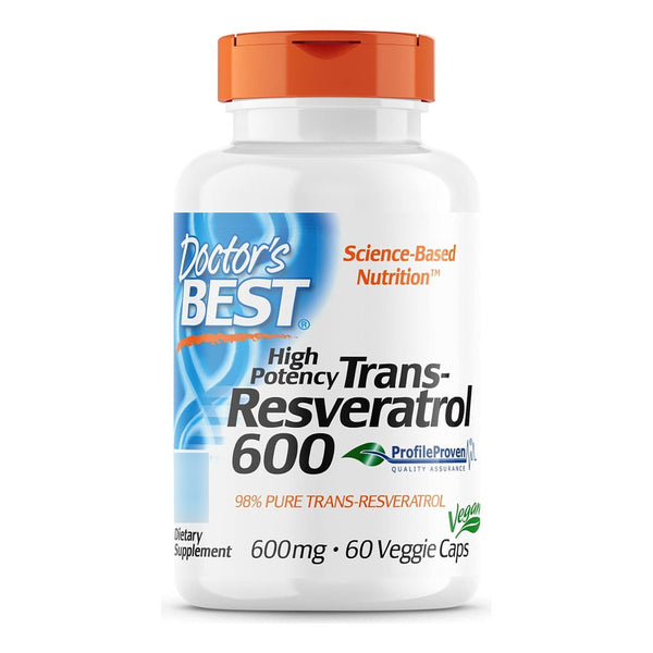 Transresveratrol 600mg Antioxidante 60 Capsulas Vegetales Alta Potencia