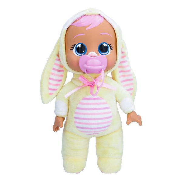 Muñeca Bebé Tiny Cuddles Bunnies Sally Llora Lágrimas Reales Pijama Conejo Amarillo