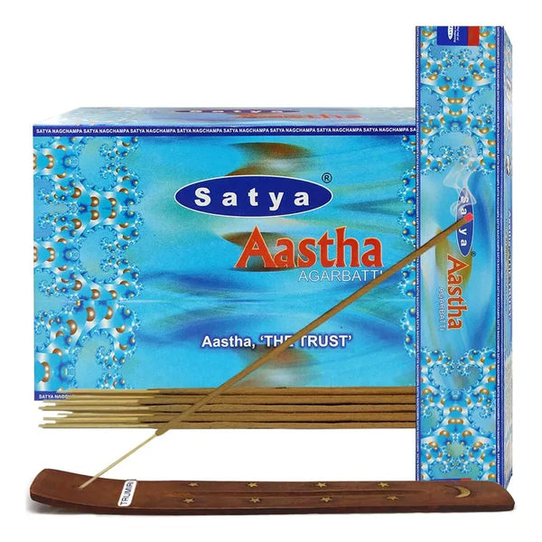 Aastha Varillas De Incienso Aroma Suave Y Soporte Incluido - Imagen 1