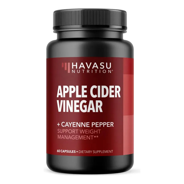 Cápsulas De Vinagre De Sidra De Manzana Y Pimienta De Cayena 500 Mg Sin Sabor 60 Unidades
