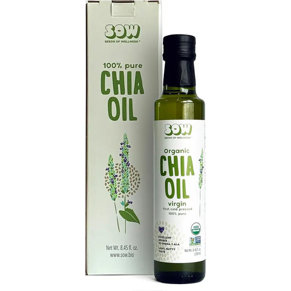 Aceite De Semilla De Chía Orgánico Prensado En Frío 100 Puro Recicla Sostenible