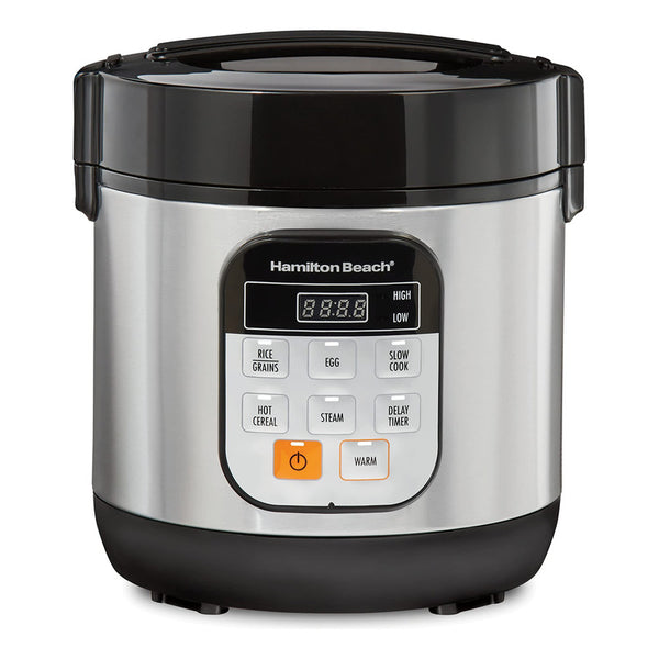 Arrocera y Vaporera Hamilton Beach 37524 Cocina Arroz y Huevos Compacta y Programable