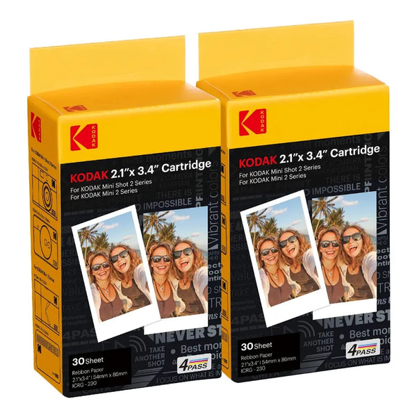 Cartucho De Película Kodak 60 Hojas Para Mini 2 Retro 4pass Durabilidad Y Colores Vivos