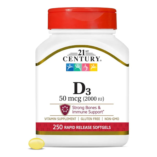 Capsulas Blandas Vitamina D3 2000 Ui Aumento Energia Salud Osea E Inmunidad
