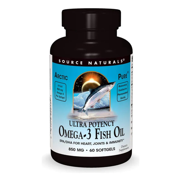 Aceite De Pescado Omega-3 Ultra Potente 850 Mg Arcticpure 60 Cápsulas