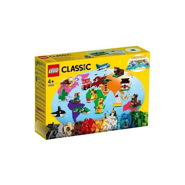 Lego Classic 11015 Alrededor Del Mundo Kit De Construcción Más De 900 Piezas Para Niños