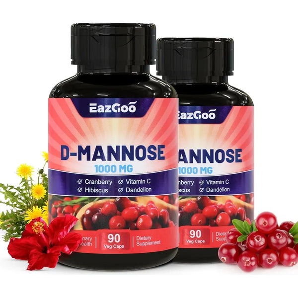 Capsulas D-Manosa 1000Mg Con Arandano V C Suplemento Sin Gluten